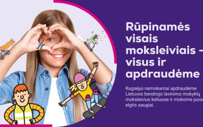 „Lietuvos draudimas“ rugsėjį vėl apdraus visus Palangos miesto moksleivius, vyks saugaus elgesio kelyje pamokos