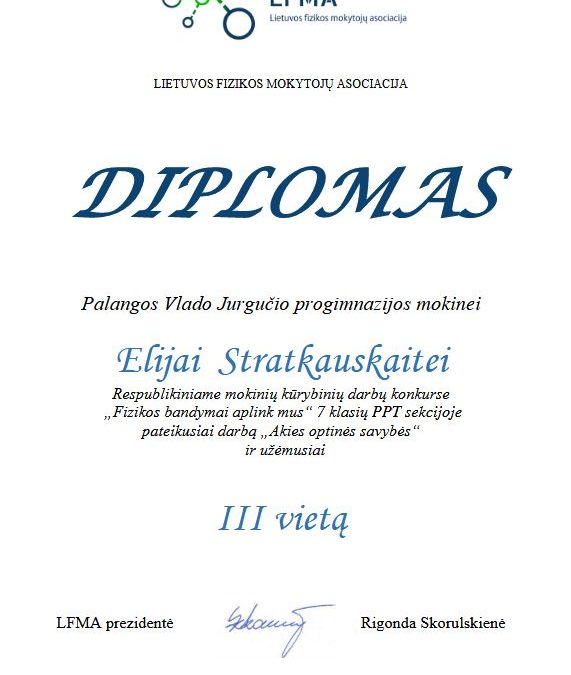 Fizikos bandymai aplink mus 2022